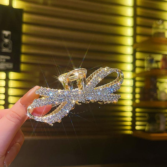 Women's Bow Diamond Alloy Hair Clip