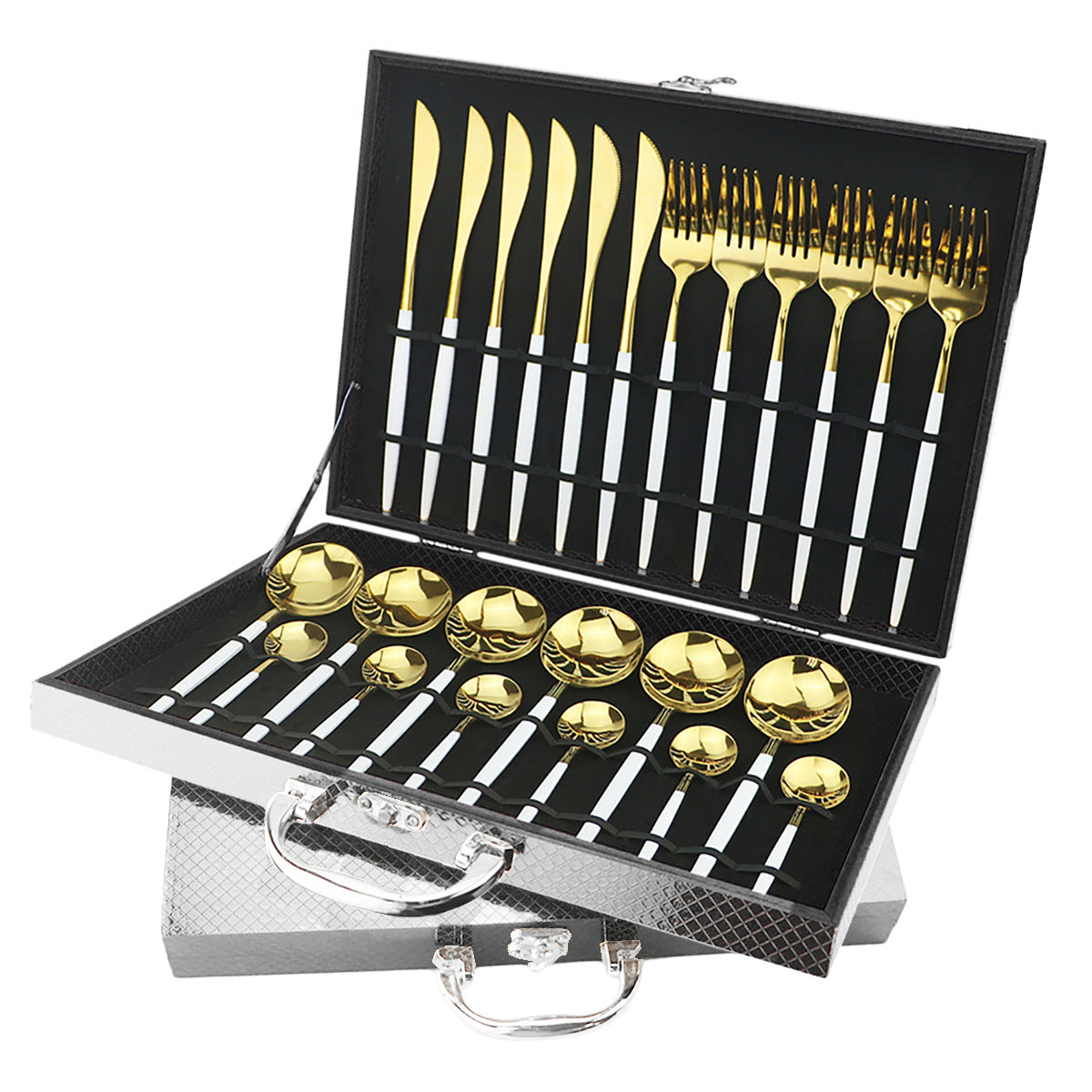 24-piece stainless steel cutlery set