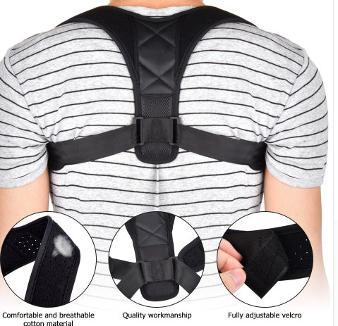 Adjustable Back & Shoulder Support Strap Brace