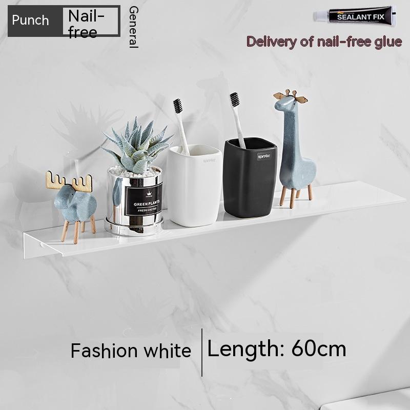 Punch-free Kitchen Balcony Wash Basin Vanity Storage Rack