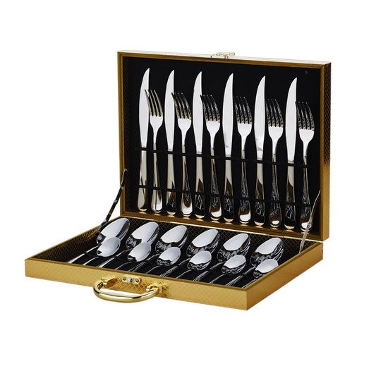 24-piece stainless steel cutlery set