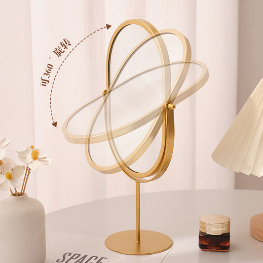 Household Lightweight Desktop Makeup Mirror for Bedroom Dressing Table