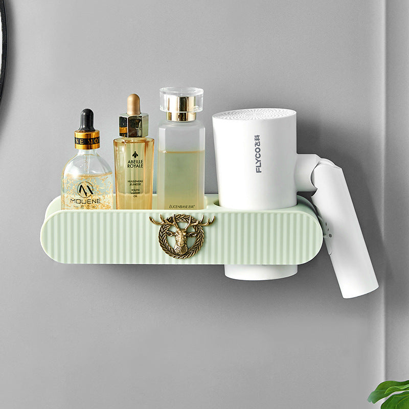 Household Punch-free Toilet Hair Dryer Rack