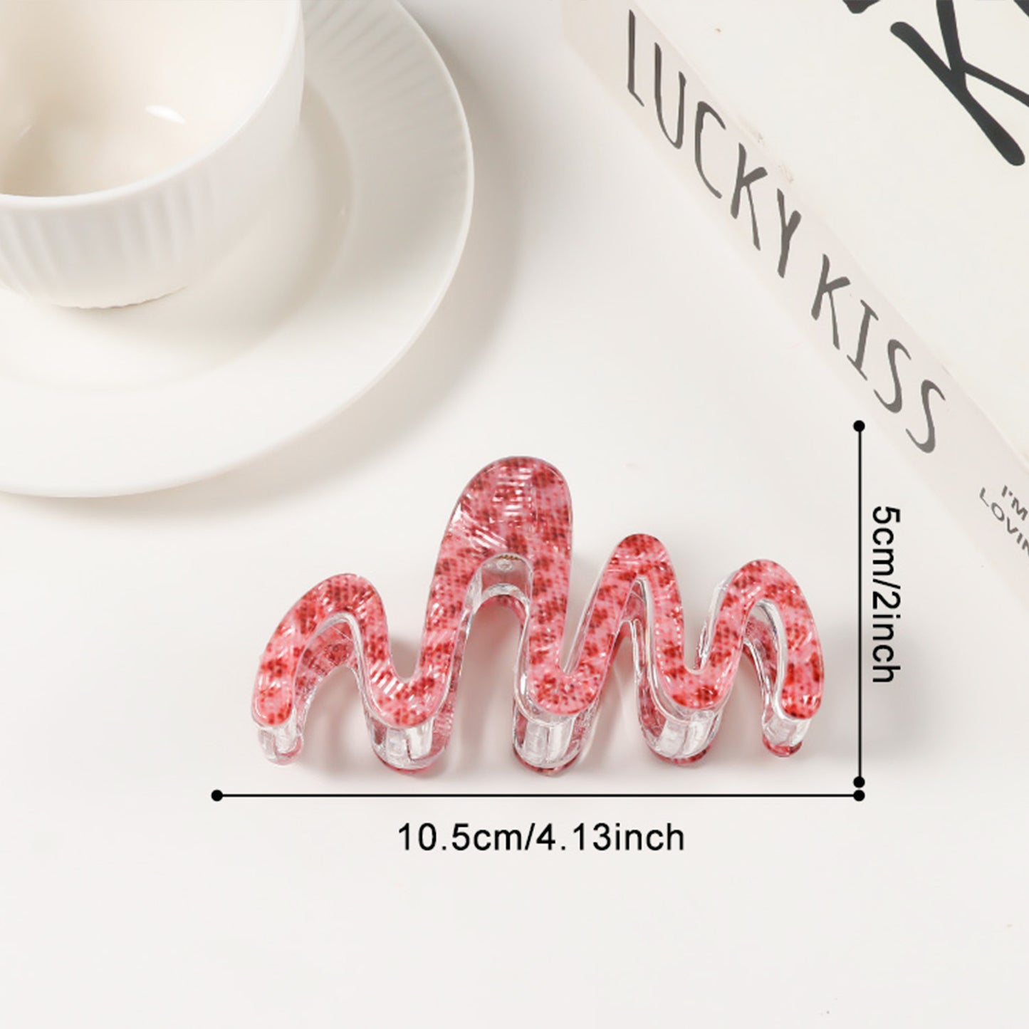 Textured Leopard-print Starfish Wave All-match Hair Clips