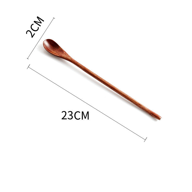 Environmentally Friendly Nanmu Long Handle Spoon