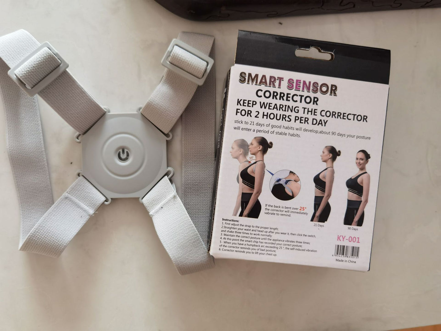 Smart Adjustable Back Support Belt with Posture Reminder for Kids & Adults