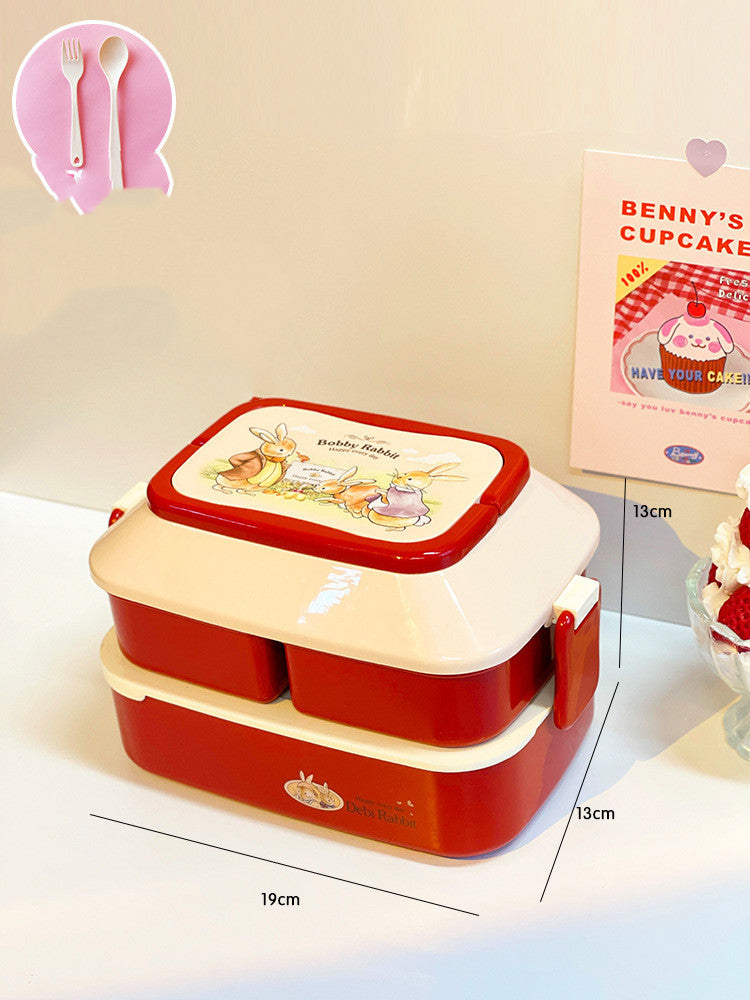 Student's Cute Multi-tiered Lunch Box Japanese Bento