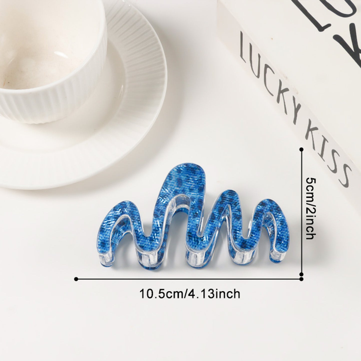 Textured Leopard-print Starfish Wave All-match Hair Clips