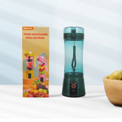 Portable USB Rechargeable Juicer Cup – 380ml Personal Blender