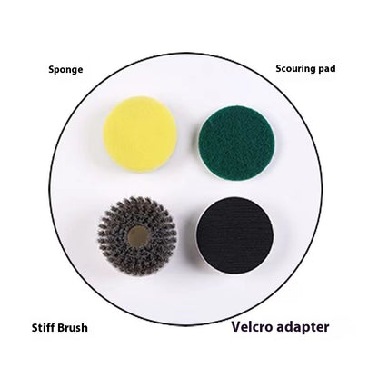 Multifunctional Smart Display Electric Cleaning Brush Wireless Kitchen Sink Cleaning Brush Waterproof Electric Pot Brush Cleaning Tool