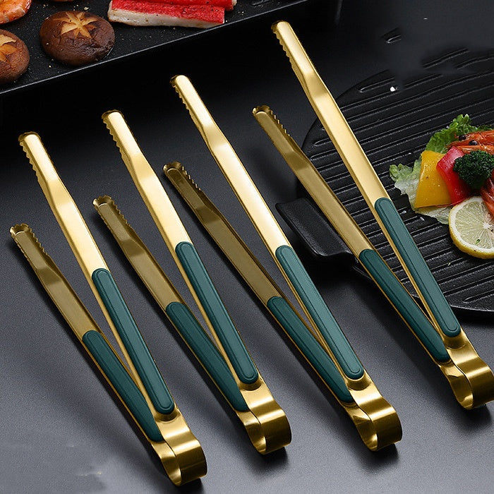 Korean Stainless Steel Barbecue Tongs Barbecue Steak Tongs