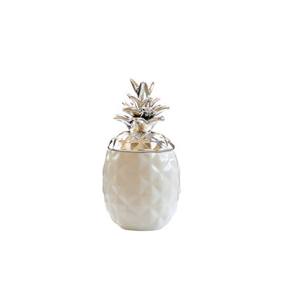 Ceramic pineapple jar decoration