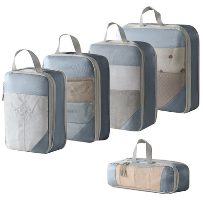 Travel Compression Mesh Storage Bag Suit Combination