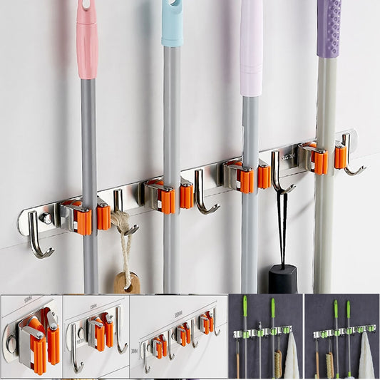 Brushless stainless steel mop holder