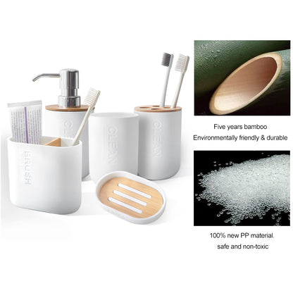 Eco-Friendly Bamboo Toothbrush Holder