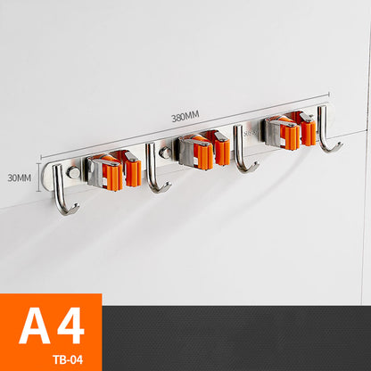 Brushless stainless steel mop holder