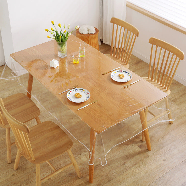 Transparent PVC Thin Waterproof And Oil-proof Tablecloth