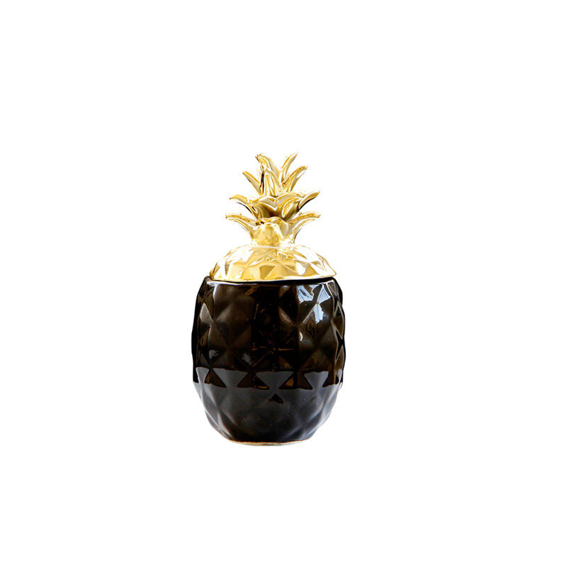 Ceramic pineapple jar decoration