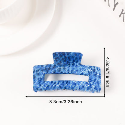 Textured Leopard-print Starfish Wave All-match Hair Clips