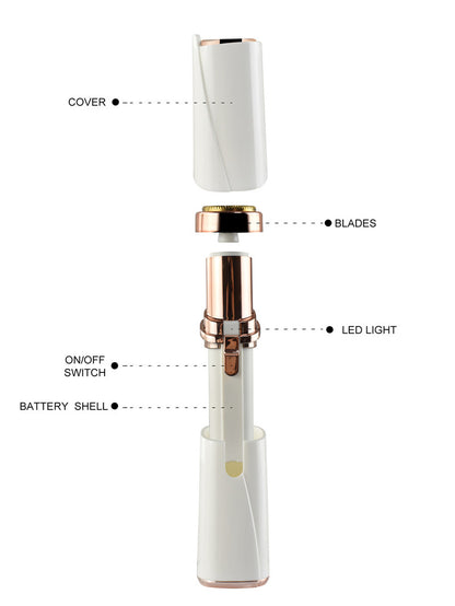 Mini Eyebrow Trimming Device Lipstick Hair Removal Device