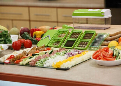 2-Piece Multifunctional Vegetable Chopper, Slicer & Dicer