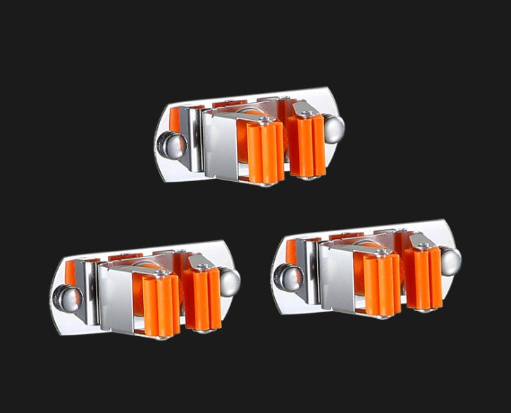Brushless stainless steel mop holder