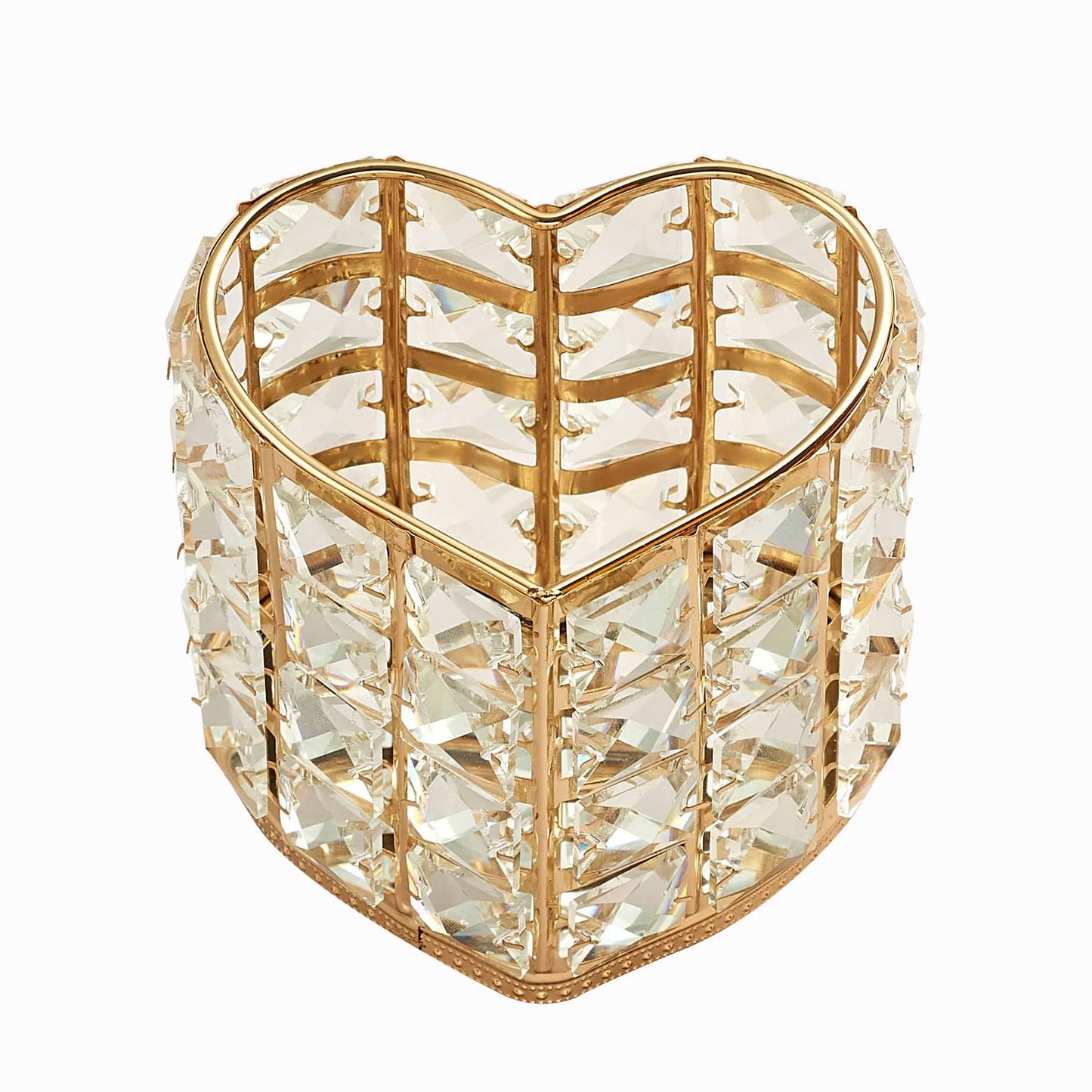 Crystal Brush Holder Cosmetic Brush Storage Bucket