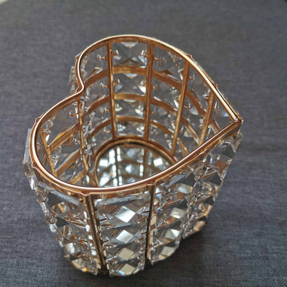 Crystal Brush Holder Cosmetic Brush Storage Bucket