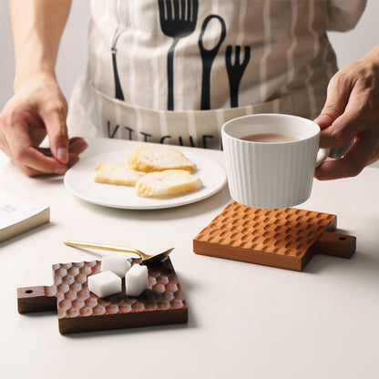 Japanese Black Walnut Coasters Made Of Wood