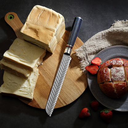 Professional Forged Laser Damascus 67layers Stainless Steel Resin Handle Kitchen Chef Knife Sets
