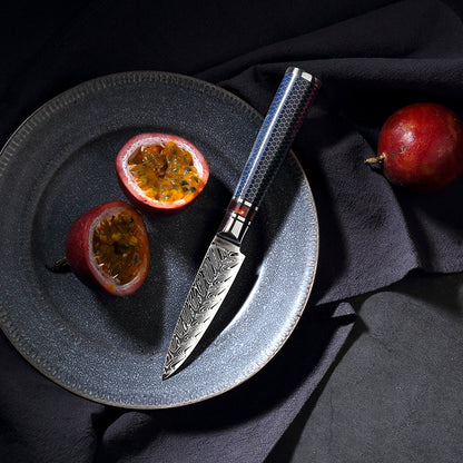 Professional Forged Laser Damascus 67layers Stainless Steel Resin Handle Kitchen Chef Knife Sets