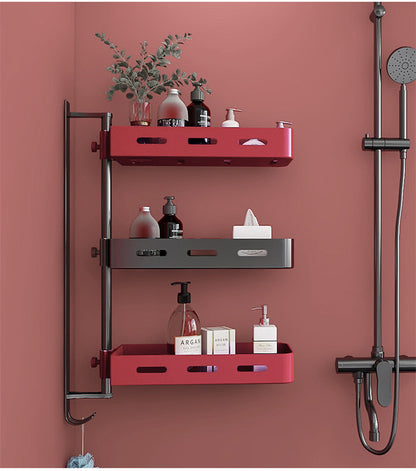 Toilet Bathroom Shelf Cosmetic Vanity Free-Punch Sink Shelf