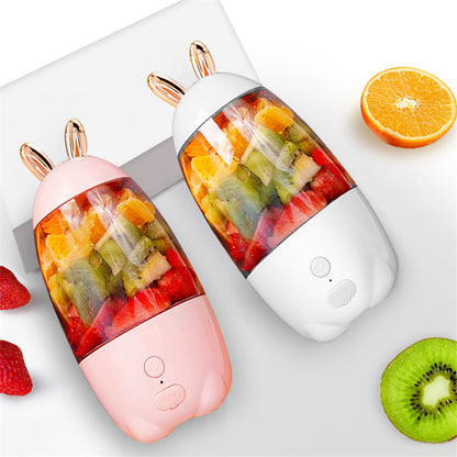 Cute Portable Blender Electric Juicer – Multifunctional Juice Maker for Home, Office & Students