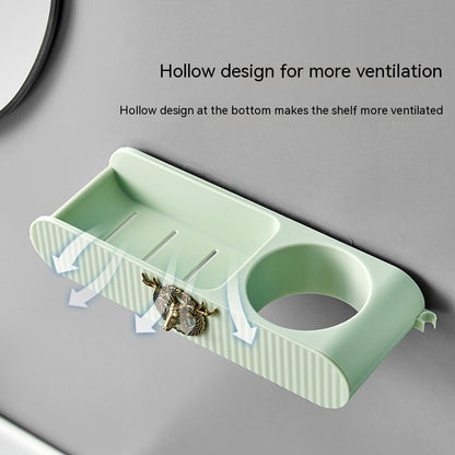 Household Punch-free Toilet Hair Dryer Rack