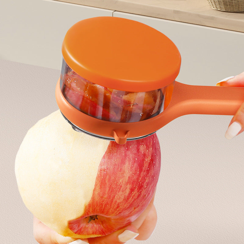Multi-Functional Kitchen Peeler with Built-In Storage