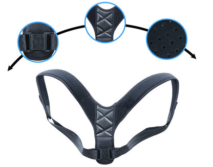 Adjustable Clavicle & Lower Back Support Strap