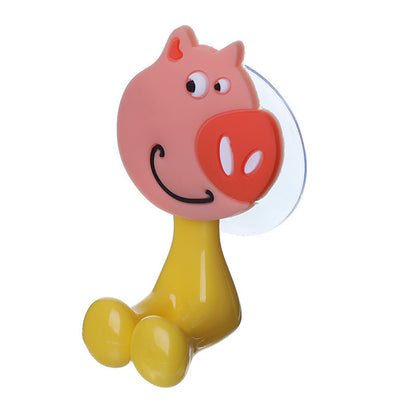 Cute Cartoon Suction Cup Toothbrush Holder Bathroom Bathroom Animal Toothbrush Holders