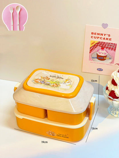 Student's Cute Multi-tiered Lunch Box Japanese Bento