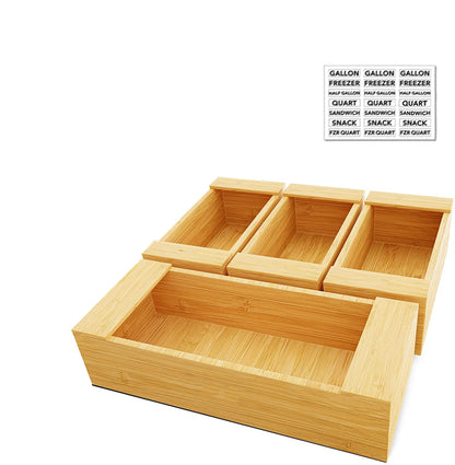 Kitchen Storage Drawer Organizer Box Food Sandwich Wrapper Organizer