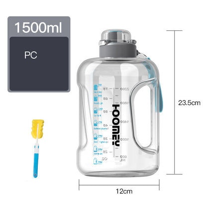 Men's Large Capacity Straw Sports Bottle