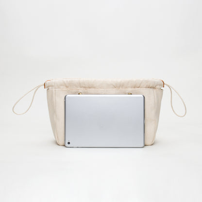 Cotton Canvas Travel Organizer Bag For Makeup