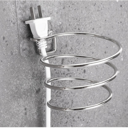Bathroom stainless steel hair dryer rack