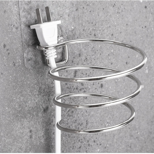 Bathroom stainless steel hair dryer rack