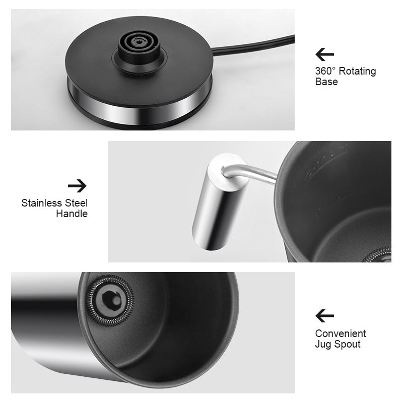 Electric Milk Frother & Warmer – 3-Function Soft Foam Maker for Coffee, Espresso & Cappuccino