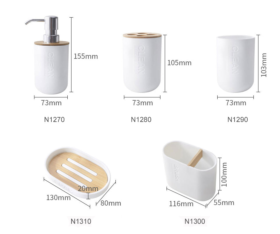 Eco-Friendly Bamboo Toothbrush Holder