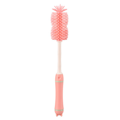 Special Silicone Baby Bottle Three-color Long Handle Cleaning Brush Co