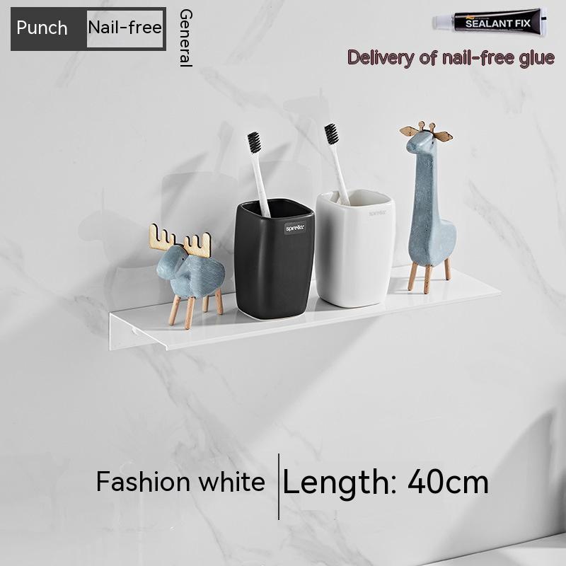 Punch-free Kitchen Balcony Wash Basin Vanity Storage Rack