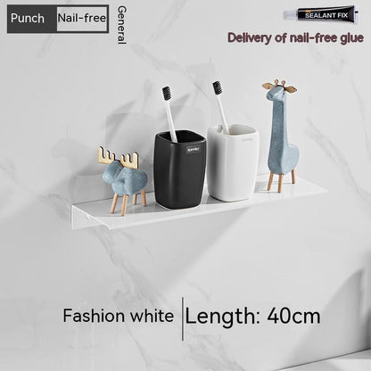 Punch-free Kitchen Balcony Wash Basin Vanity Storage Rack