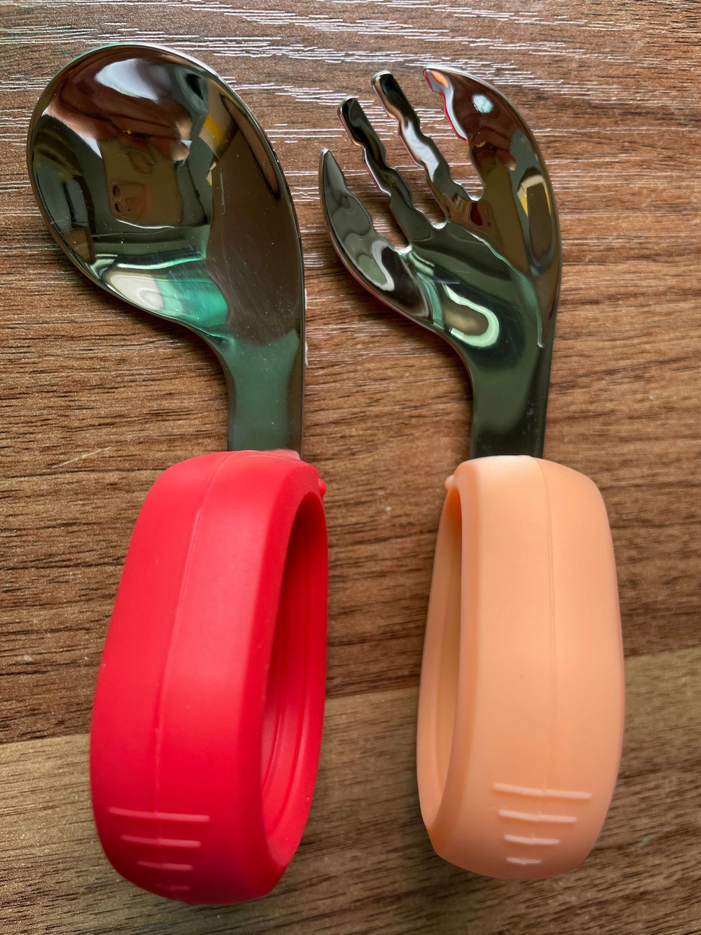 Children Fork And Spoon 304 Stainless Steel Eating Short Handle Elbow Tableware