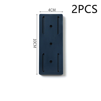 Self-adhesive Wall Hook Socket Storage Holder Socket Organizer Fixer Powerful Traceless Wall-mounted Cable Seamless Strip Hold